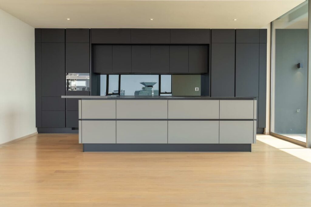 german kitchen design client minimalist dark grey built in kitchen