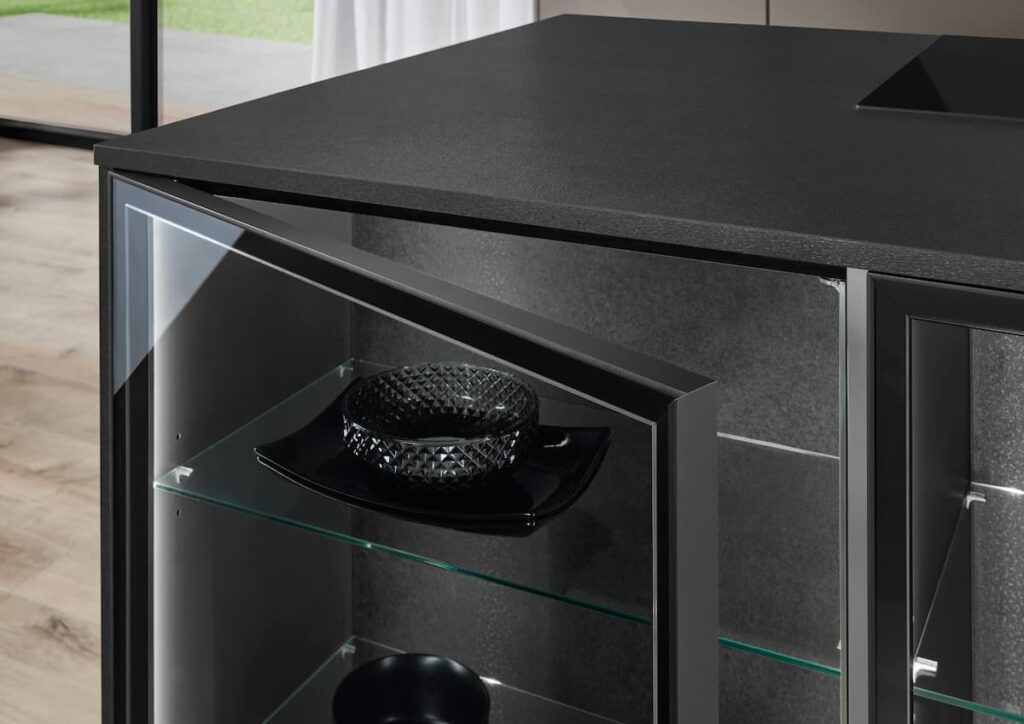 glass cabinet air interior lighting