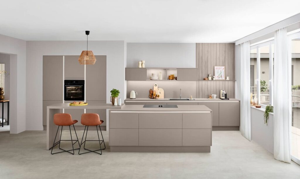 open plan luxury built in kitchen